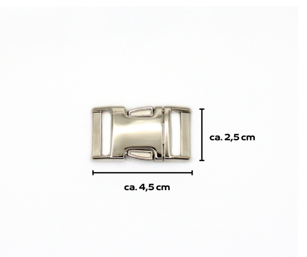 Halsband mit Metallschnalle, 2,5 cm